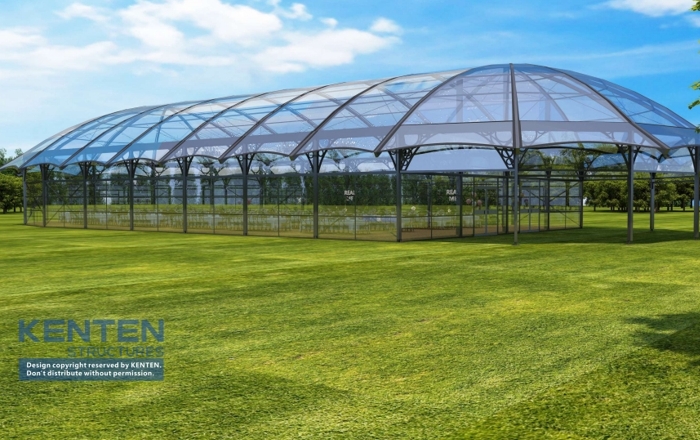 20x50x5m Atrium Tent  -  Black Structure Tent